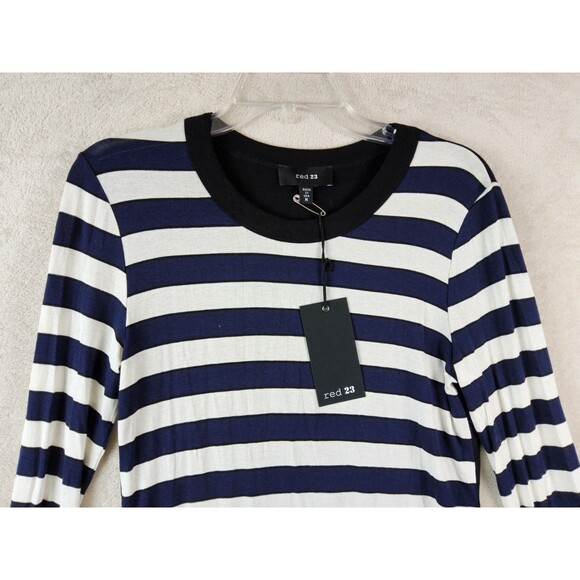 Red 23 Women's Contrast Back Long Sleeve Shirt Size M - Picture 2 of 3